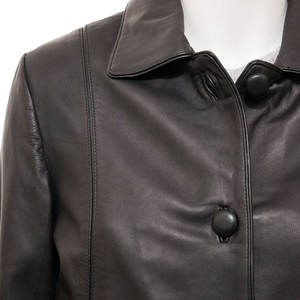 Stylish Genuine Leather Quilted Waterproof Biker <b>Jacket</b> for <b>Women</b> Comfortable Casual Daily Outerwear with Breathable Feature - Product Image 2
