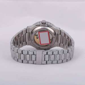 RB Gems IGI Certified Luxury Automatic Mechanical Gold <b>Watch</b> Men's Square Stainless Steel Band Analog Vintage Antique Hip Hop - Product Image 5