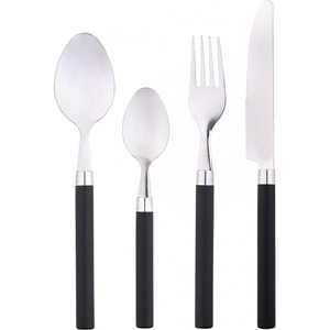 Set di posate in acciaio inossidabile da 24 pezzi, Happy Black - Product Image 1