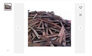 USED RAIL IRON <b>METAL</b> <b>SCRAP</b>/ USED RAIL HMS 1 & 2 ... Used Rail <b>Scrap</b> R50 R65/Bulk - Product Image 2