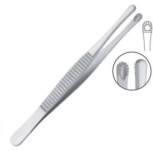 T/C ADSON TISSUE KOCHER FORCEPS 1X2 DIENTES 4,75 "con insertos de carburo de tungsteno por IMANS ENTERPRISES - Product Image 1