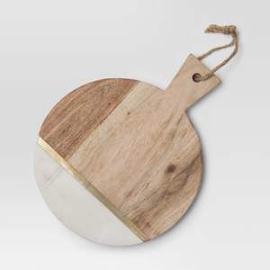 Planche à découper en bois de luxe grande taille bloc à découper de couleur blanche et naturelle utilisation pour la maison hôtel restaurant ustensiles de cuisine - Product Image 1