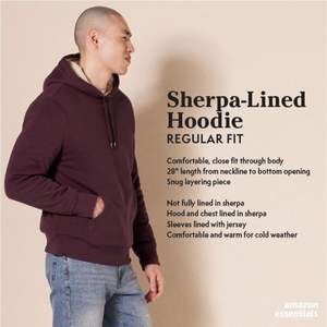 Men <b>Thermal</b> <b>Hoodie</b> Winter Heavy Cotton Pullover Sweatshirt Warm Fleece Interior For Cold Weather Streetwear - Product Image 2