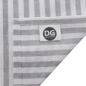 Serviettes de cuisine tissées à séchage rapide 100% coton serviettes de table à rayures grises maison Restaurants torchon à motif carré adapté aux enfants - Product Image 4