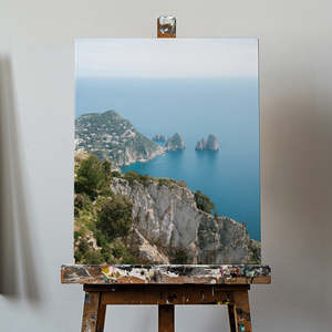 Coast of Capri Italy Digital <b>Printed</b> Canvas Support Base - Product Image 4