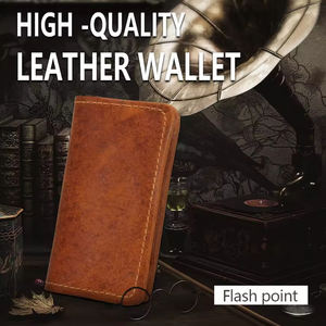 High Quality Durable Leather <b>Wallet</b> Fashion Multifunction Pocket <b>Organizer</b> <b>Travel</b> <b>Wallet</b> Customizable Unisex - Product Image 4