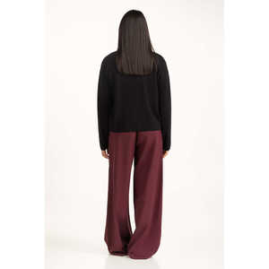 Suéter Cárdigan Minimalista para Mujer, Corte Relaxed, 100% Viscosa, con Contraste de Color, WM-SWT-WS25-054 - Product Image 5