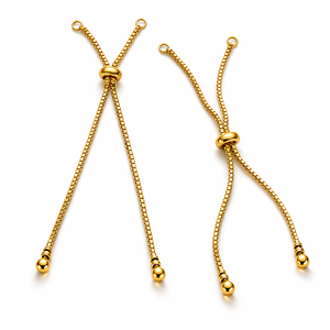 925 Sterling Silver <b>Adjustable</b> Bolo <b>Bracelet</b> 4-8 Inch 1.1mm Box Chain Ball End Slider Wheel Clasp Jewelry Findings Wholesale OEM - Product Image 2