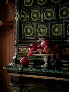 Assiette ronde en aluminium poli de style américain, création antique, écologique - Product Image 2