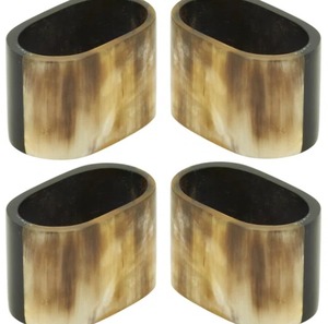 Servilleteros redondos de cuerno natural, tamaños personalizados, ideales para Decoración de mesa de restaurante de Hotel, servilleteros elegantes - Product Image 5