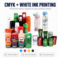 Impresora de Inyección de Tinta Cilíndrica de 8 Estaciones APM-DPR8-110, Máquina de Impresión Directa de Alta Velocidad en una Sola Pasada, 2000 Piezas/H para Botellas, Tazas y Latas