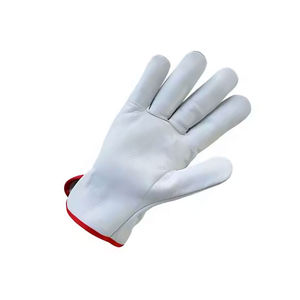 Haute qualité XL taille plein doigt assemblage gants peau de chèvre cuir coton/Nylon doublure étincelle de chaleur Anti-impact résistant lourd - Product Image 2