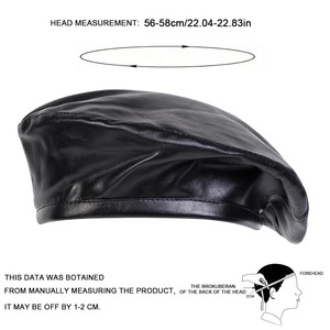 Unisex Solid Color Fleece <b>Beret</b> Hat 100% Wool Four Seasons - Product Image 4