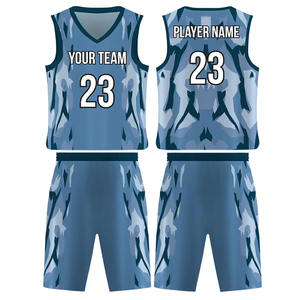 Acheter Uniforme de basket-ball personnalisé respirant hommes vêtements de sport respirant polyester drapeau américain sublimation porter uniforme - Product Image 5