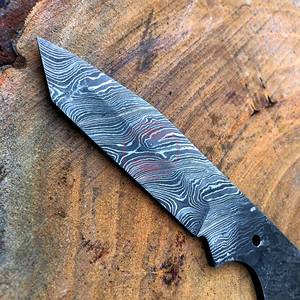 Lames vierges en acier damas personnalisables pour couteaux Lames vierges de haute qualité - Product Image 6