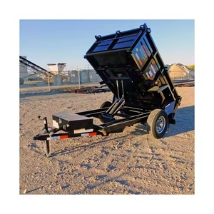 Remolque basculante hidráulico de bajo precio, remolque basculante de doble eje, implemento agrícola, remolque de transporte de tractor - Product Image 6