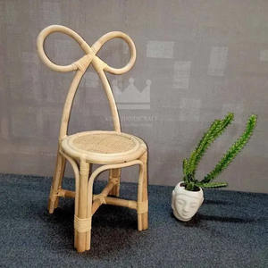 เก้าอี้ไม้ทรงสูงสำหรับเด็กเก้าอี้หวายดีไซน์ทันสมัยน่ารัก - Product Image 4