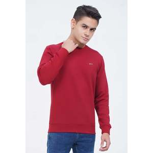 Sweat-shirt Unze London CLOVIS XL à col rond, manches longues, uni, anti-plis, anti-rétrécissement, tricoté épais, technique d'impression sérigraphique en relief - Product Image 5