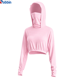 Oferta Caliente de Ropa Urbana: Sudadera con Capucha Bordada para Mujer, Estilo Crop Top, Protección Solar Cómoda, Hecha a Medida, Alta Calidad, Verano - Product Image 3