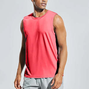 Ropa Deportiva para Entrenamiento, Camiseta sin Mangas Básica para Hombre, Transpirable, de Poliéster/Algodón, Camisetas Casuales Personalizables - Product Image 4