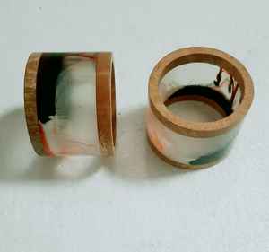 Anneaux de serviette en bois écologiques Capsicum Look, design le plus récent, qualité supérieure, taille et forme personnalisées, décoration pour mariage, fête, maison - Product Image 5