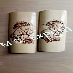 Stylish Camel <b>Bone</b> Pattern Polished Handcrafted <b>Knife</b> <b>Handle</b> Natural Crafts Antique Imitation Art Collectible for Home Decor - Product Image 4