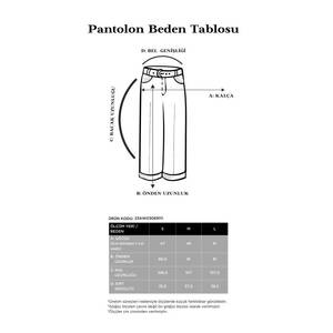 กางเกงฮาเร็มถักสีเทาเอวสูงกางเกงทรงหลวมกางเกงทรงตรงลำลอง - Product Image 4