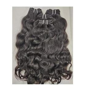 Paquetes de cabello Remy indio crudo de onda natural sin procesar Cabello de templo virgen con textura suave Volumen grueso y aspecto realista - Product Image 5