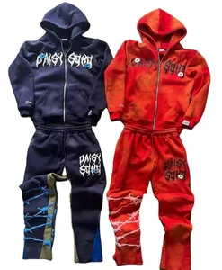 Vente en gros de haute qualité sweats à capuche d'hiver ensemble de pantalons de survêtement impression 3D personnalisée Hip Hop Streetwar survêtements femmes hommes survêtements - Product Image 1