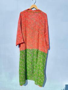 Kimono indio de seda hecho a mano para mujer, ropa informal para salón de playa, bata de mujer, suministro de ODM, ropa y accesorios musulmanes tradicionales - Product Image 3