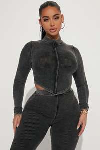 Chất Lượng Cao Tùy Chỉnh Axit Rửa Phụ Nữ Mùa Hè Gân Chặt Chẽ Hai Mảnh Quần Set Của Phụ Nữ Quần Áo Yoga Bộ Mỏng Phù Hợp Với 2 Mảnh - Product Image 3