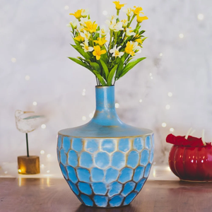Decorative Metal <b>Vases</b> Direct Factory Iron Metal Flower <b>Vases</b> Customized Hammered Iron Antique Metal Flower - Product Image 5