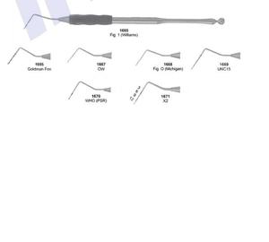 Instrumentos dentales básicos Suministros Explorer Perio Sonda y sonda periodontal-Herramientas dentales profesionales reutilizables manuales - Product Image 3