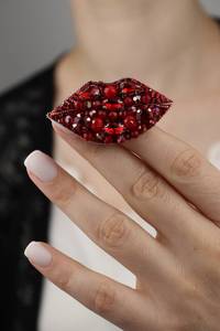 Broches con cuentas Broche de diseñador hecho a mano. Accesorios de alta calidad. Broche de diseño único. Baby shower, el mejor regalo. - Product Image 2