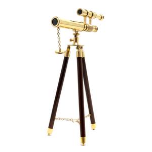 Soporte de Telescopio de Aluminio de 23 cm, Modelo Decorativo Náutico, Diseño Costero, Ligero, para Mesa, Artesanía Moderna - Product Image 1