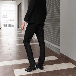 Pantalones Formales Clásicos de Corte Recto para Hombre BEAM, Talla XL, 100% Poliéster, Cierre de Cremallera, Cintura Media, Color Sólido, Cómodos para el Verano - Product Image 6