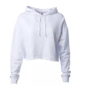Sudadera corta con capucha para mujer en calidad personalizada al por mayor con el último diseño y sudaderas con capucha Premium para mujer logotipo personalizado - Product Image 6