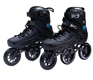 Patins à roulettes en ligne réglables à 3 roues pour l'extérieur, roues de 110 mm, roulements ABEC-7, chaussures de patinage haute performance - Product Image 2