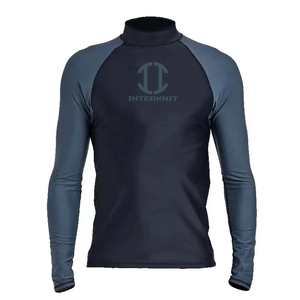 OEMODM Custom <b>Printed</b> Breathable Windproof Anti-Bacterial Unisex Long Sleeve Rash Guard Quick Dry 220g Polyester Spandex - Product Image 1