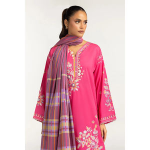Dernier styliste Broderie traditionnelle Shalwar Kameez Costume Tenue formelle pour femme Style indien pakistanais Couleur et emballage personnalisés - Product Image 3