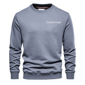 M & F Streetwear Sudadera de algodón de calidad para hombre Casual Color sólido manga larga con capucha Estilo formal Ropa de punto para hombre - Product Image 3