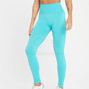 Professional Pakistan Custom Made <b>Women</b> <b>Legging</b> with Solid <b>Pattern</b> Mid Waist Spandex/Polyester Quick Dry Breathable High Quality - Product Image 5