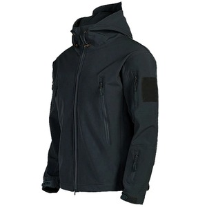 High Quality Men's Soft Shell Jackets Windproof <b>Waterproof</b> Tactical Bomber <b>Coats</b> with Hood New Trending <b>Winter</b> High Street Style - Product Image 3