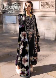 Último diseñador Faux Georgette bordado impreso trabajo Salwar traje por Fab Zone - Product Image 4