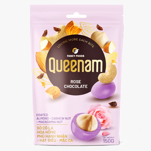 Panadería Venta al por mayor Dulces Snack Cacao HALAL Gragea Chocolate OEM/ODM 150G Chocolate Rosa recubierto Almendra Anacardo Nueces de Macadamia - Product Image 1