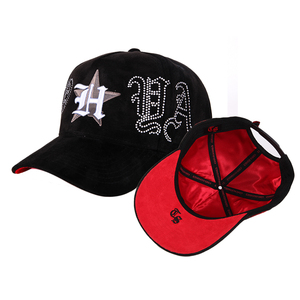 Gorras de Béisbol Personalizables 2025 de 5 Paneles, Bordado 3D en Lona Vaquera, Unisex, con Logotipo de Pedrería, Estilo Y2K, Terciopelo y Franela de Alto Rendimiento - Product Image 2