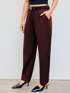 Pantalones de Oficina Casuales para Mujer, Cintura Media, Transpirables, Tela Oxford Ecológica, Corte Recto, Secado Rápido, Cierre de Cremallera - Product Image 4