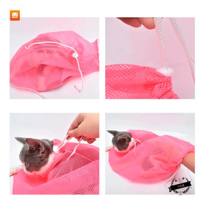 Pet <b>Cat</b> <b>Bath</b> <b>Bag</b> with Mesh Support - Assorted Colors - Product Image 6