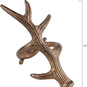 Anneaux de serviette en forme de flocon de neige de conception dorée de mariage de luxe accessoires de décoration décorations de conception de table anneau de serviette - Product Image 6