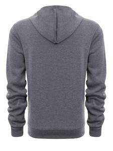 เสื้อฮู้ดซิปหนึ่งในสี่สำหรับผู้ชาย ผ้าฝ้าย 100% ทรงโอเวอร์ไซส์ เนื้อผ้าระบายอากาศดี มีกระเป๋าซิป สไตล์สตรีทแวร์ ขอบยางยืด เก็บความร้อน - Product Image 3